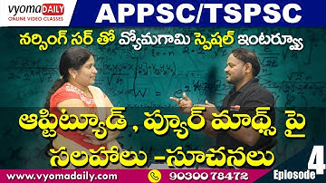 How to Prepare Aptitude | Preparation Tips, Suggestions by Narsing Sir | Vyoma Daily Online Classes