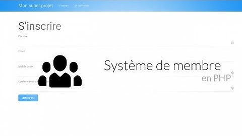 Tutoriel PHP : Gestion d