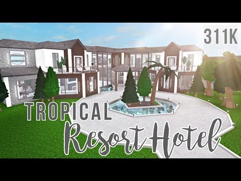 Bloxburg Tropical Resort Hotel 311k Youtube - cylito roblox bloxburg