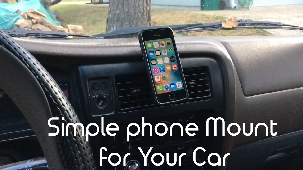 Magnetic Cell Phone Mount >> Simple Way to Mount a Phone to your car. DIY hack. - YouTube Magnetic Cell Phone Mount >> Simple Way to Mount a Phone to your car. DIY hack. - YouTube
