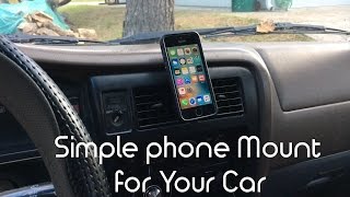 Simple Way to Mount a Phone to your car. DIY hack.