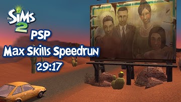 The Sims 2 PSP Max Skills Speedrun in 29:17 | PPSSPP Emulator