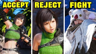 Yuffie joins Party vs Cloud Rejects Yuffie (All Choices)  Final Fantasy 7 Rebirth