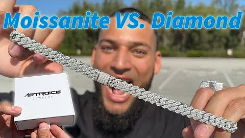 UNBOXING & REVIEW: NEW Moissanite ICED OUT 12MM Prong Set Cuban Link🥶 | Moissanite VS. Diamonds?💎