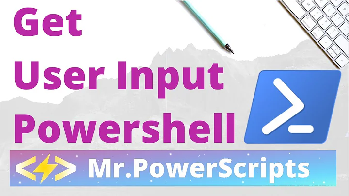 Get User Input From Command Line In Powershell !