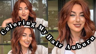 Dying My Hair Auburn🎃🍂| At Home| Sally's Beauty Supplies