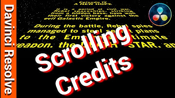 Davinci Resolve 16 - Scrolling End Credits