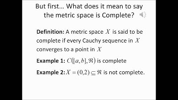 Completeness  of Metric Space