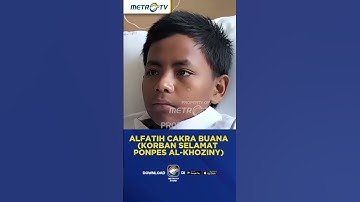 Kesaksian Korban Selamat Ponpes AL-KHOZINY #shorts