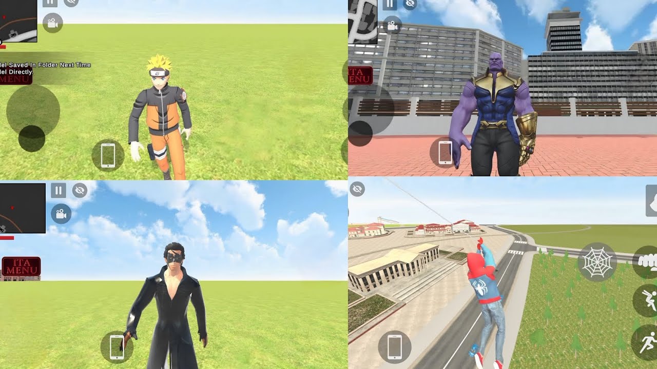 4 Super Heroes In Indian Theft Auto Simulator 😧😱