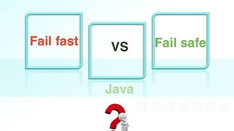 FAIL FAST ITERATOR VS FAIL SAFE ITERATOR