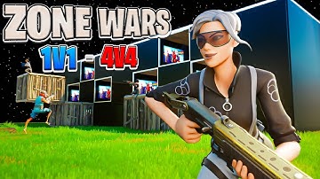 FORTNITE 1V1-4V4  ZONE WARS PRO. Handcam Gameplay (1080p 120FPS)