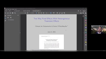 Akash Issar presents “Two-way fixed effects estimators with heterogeneous treatment effects”