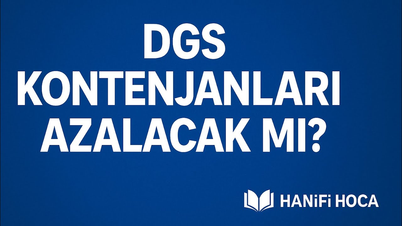2025 DGS KONTENJANLARI NEDEN AÇIKLANMADI? #DGS2025 KONTENJANLARI AZALACAK MI?