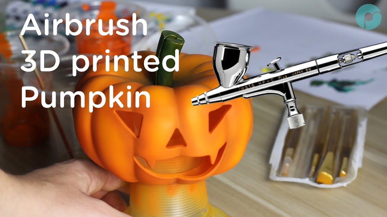 radikal Karakter blur 3D printed Pumpkin??? Finishing models with an Airbrush - YouTube