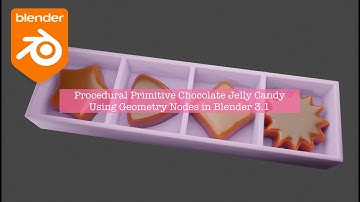 LIVENODING / Primitive Chocolate Jelly Candy Using Geometry Nodes