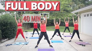 40 Minute Full Body Workout #22 | at HOME Dumbbells Strength | Follow along