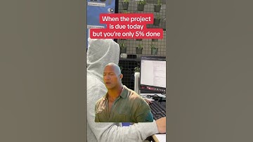 POV: When the Project is Due Today but You