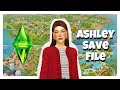 МОЕ СТАРТОВОЕ СОХРАНЕНИЕ || THE SIMS 4 ASHLEY SAVE FILE