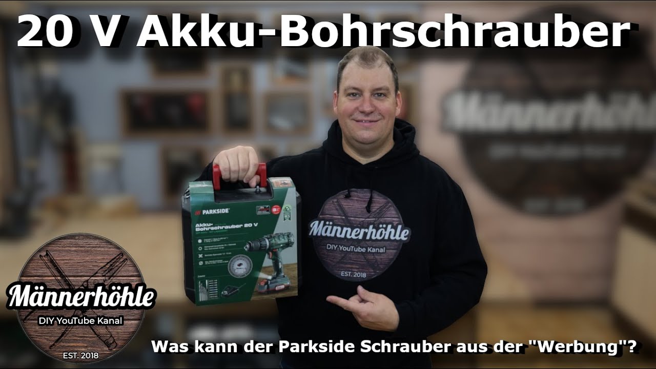 20 V Akku-Bohrschrauber von Parkside - was kann der PABS 20-LI G8? - YouTube