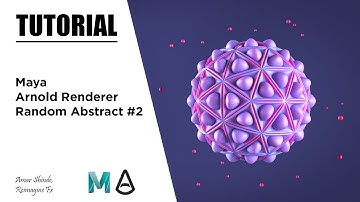 Random Abstract #2 In Maya And Arnold Renderer - Tutorial