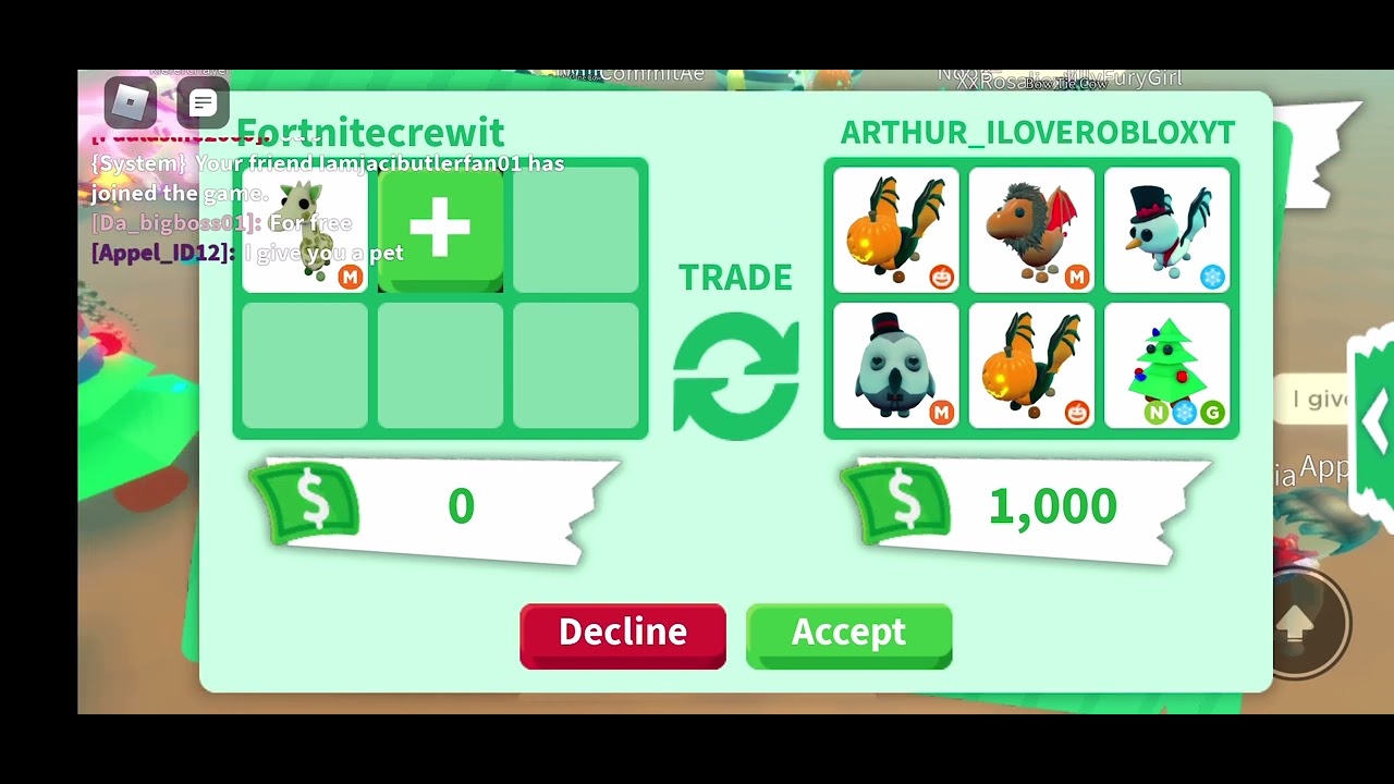 Trade in adopt me custom pets new giraffe pet 😝 - YouTube