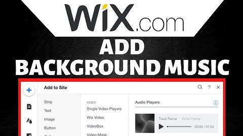 How To Add Background Music Player to Wix Website
