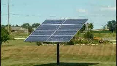 Wattsun solar tracker time lapse