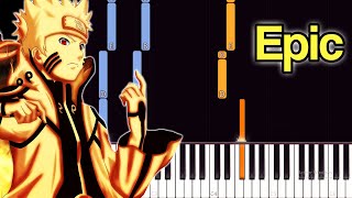 Naruto Battle Theme - The Raising Fighting Spirit - Piano tutorial Resimi