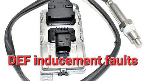 DEF inducement faults won