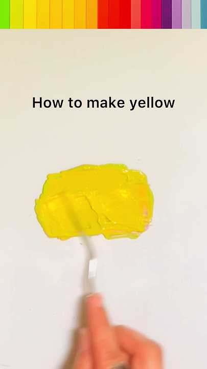 How to make ❤️Yellow❤️ ( color recipe ) #colormixing #satisfying #oddlysatisfying