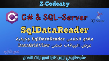 06 عرض البينات ضمن DGV من خلال sqlDataReader | قواعد البيانات مع سي شارب
