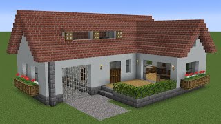 Minecraft - How to build a Suburban Concrete House