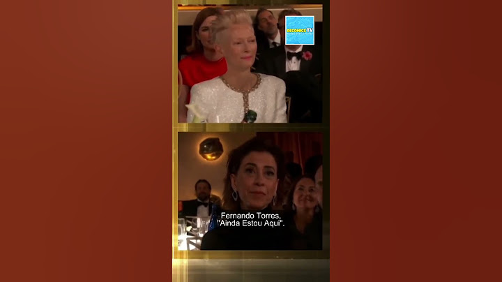 Momento em que Fernanda Torres ganha o Globo de Ouro!! #goldenglobes #globodeouro #shorts