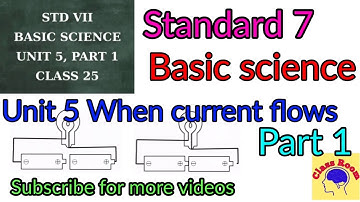 standard 7 Basic Science Unit 5 When current flows part 1