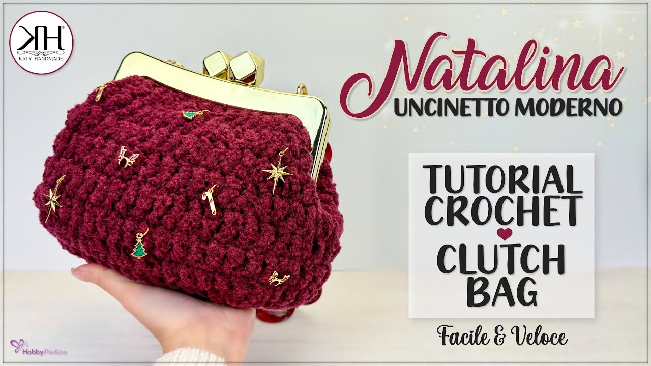 Clutch "Natalina" DIY: Tutorial Facile con Filato Thai Bouclé