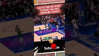 Kelly Oubre block, Paul George behind the back, VJ Edgecombe SLAM &amp; the 76ers beat the Celtics!