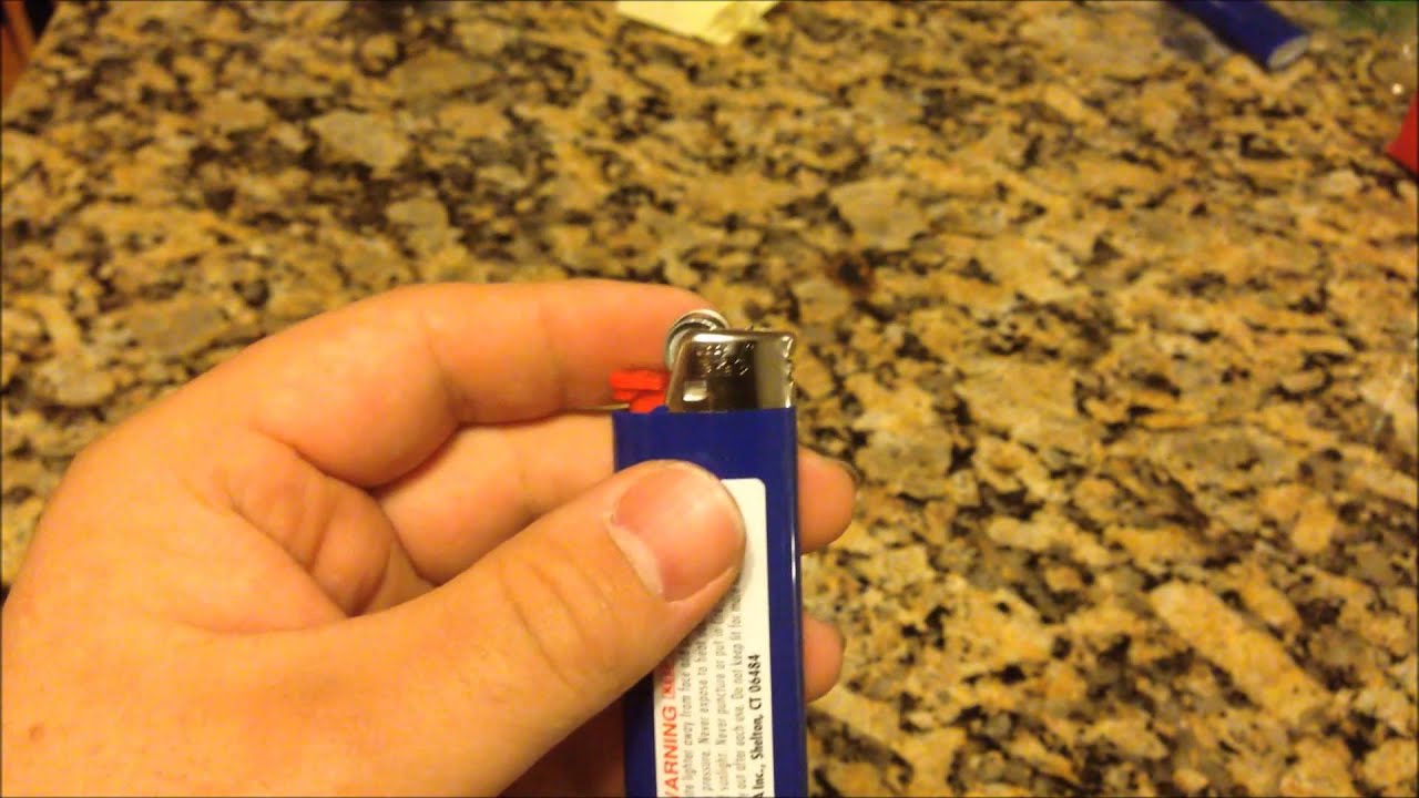 Removing The Child Safety Device From A Bic Lighter