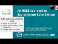 Vera C  Rubin Observatory Presents: An NGSS Approach to Exploring Our Solar System