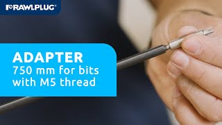 Adapter 750 mm for bits with M5 thread - new product from Rawlplug