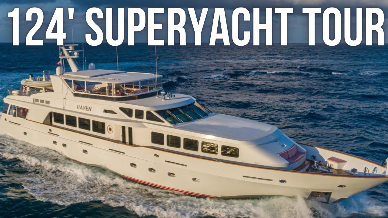 ⁣Touring a 124' Luxury SuperYacht | 2002 Trinity Yachts 124’ Super Yacht Walkthrough