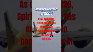 AVIATION FACT - Brennan’s Flight Fact #200 #bff #aviation #planes #spiritairlines #aviationlovers