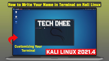 How to Write Your Name in Terminal on Kali Linux | Kali Linux 2021.4
