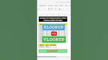 XLOOKUP VS VLOOKUP in Excel: Which Formula is Best for 2024? #excel #exceltips #exceltricks #shorts