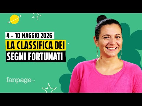 Oroscopo, la classifica dei segni più fortunati della settimana dal 4 al 10 maggio 2026