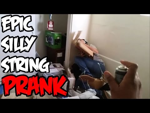 Epic Silly String Prank