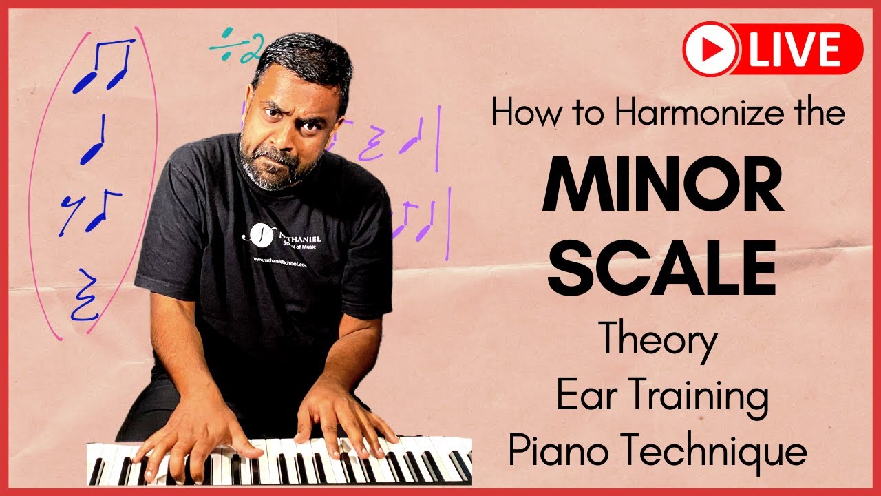 Chord Progressions from the Harmonic Minor Scale - MUSIC THEORY (Live)