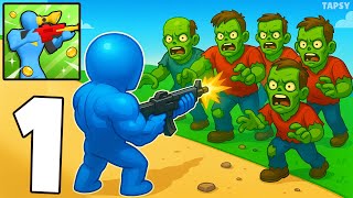 🧟Crazy Shooting Zombies Gameplay Walkthrough Part 1 – Endless Zombie Waves Begin! (Android,iOS) screenshot 2