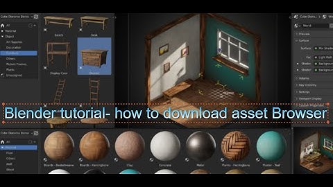 Blender tutorial- how to download asset Browser