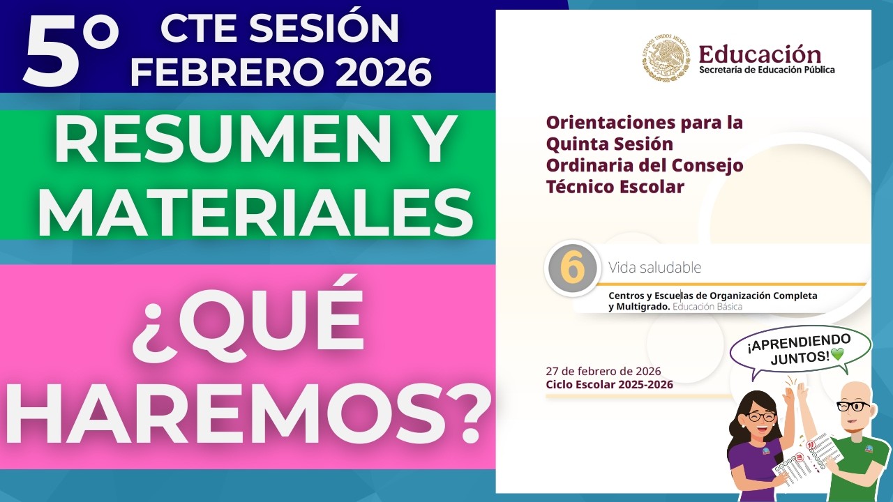 RESUMEN Quinta sesión CTE FEBRERO 2026 Materiales Productos Contestados